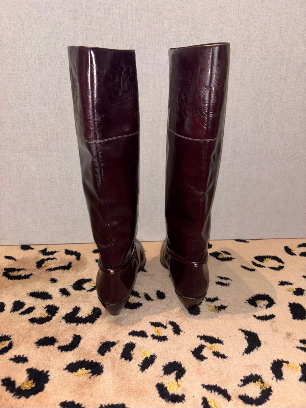 Emme Uno Italian Leather Vintage Knee High Boots